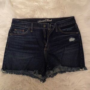 High waist denim shorts